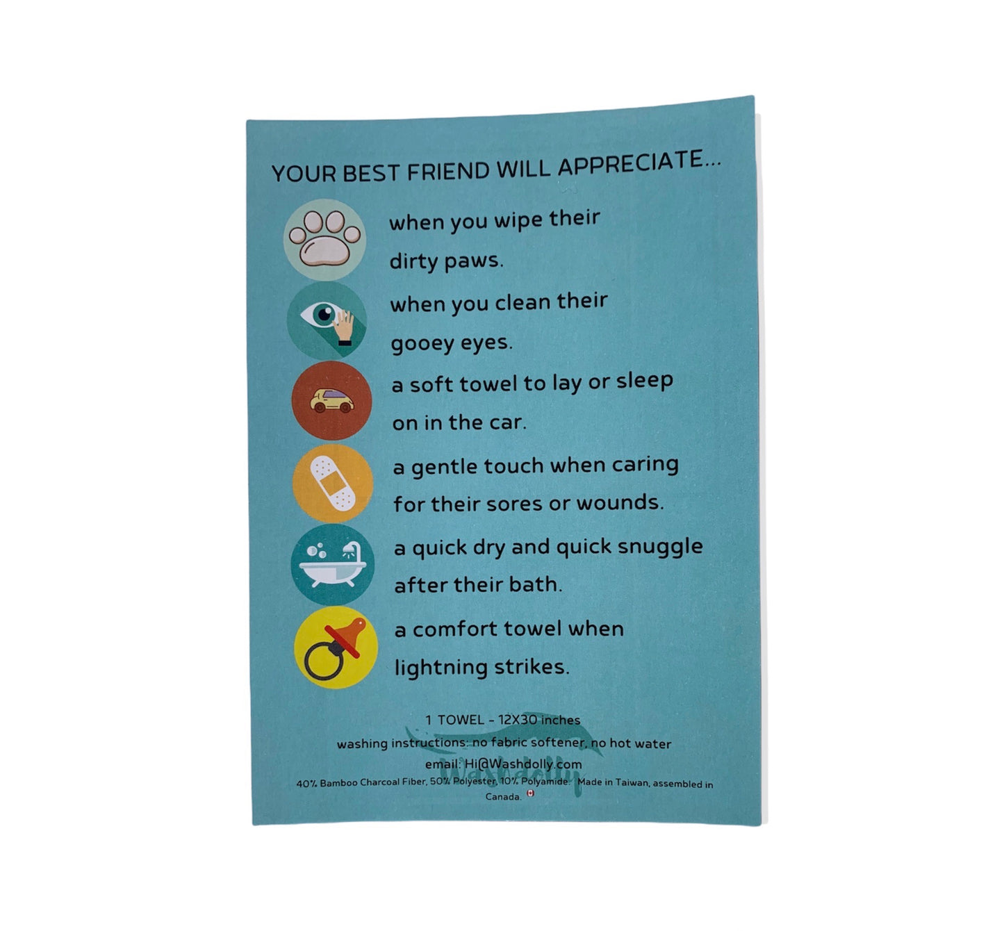Muli-purpose Bow Wow Puppy Towel
